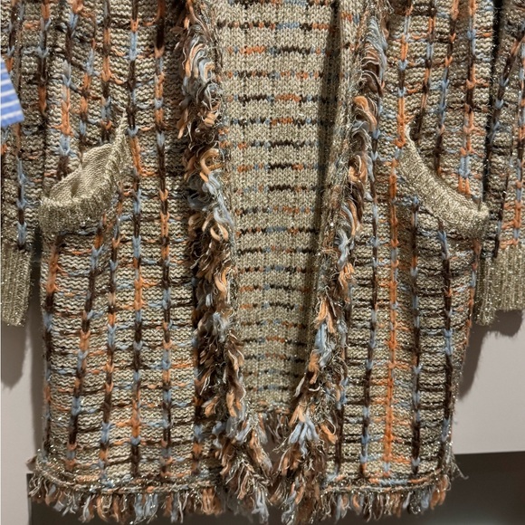 L'ATISTE Multicolor Textured Cardigan - Picture 7 of 7